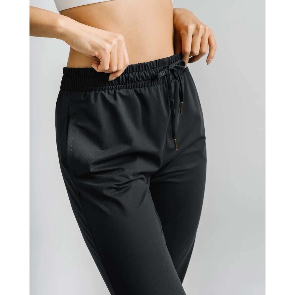 ZYIA Black Everywhere Zipper Jogger Slim tapered fitLow-profile hip pockets XL - Picture 7 of 15